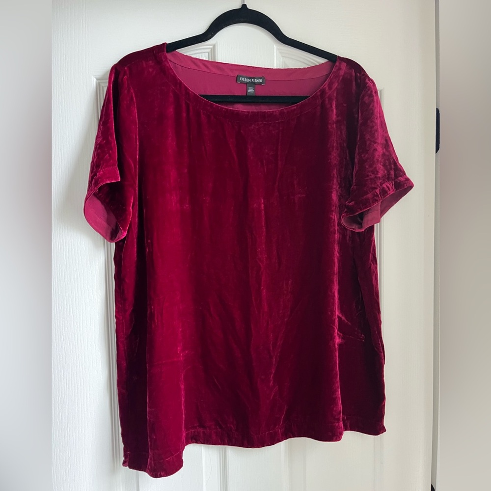 Eileen Fisher Velvet Short Sleeve Top